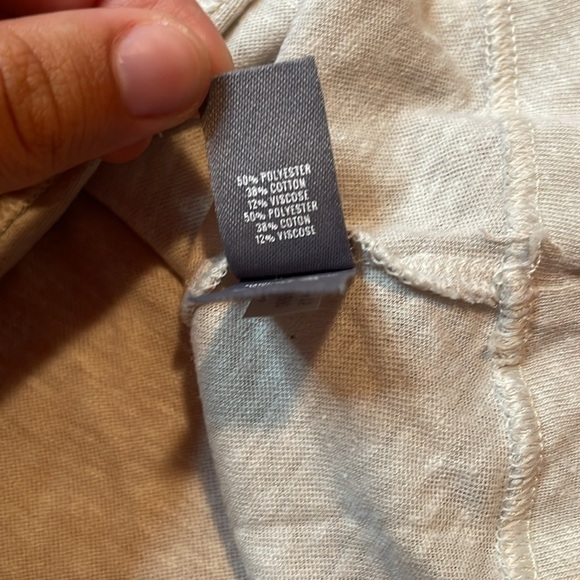 Aerie Best Tee "Oh What Fun" Long sleeve shirt Size Medium Grey - Picture 4 of 6